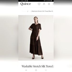 Quince Silk Tiered Dress